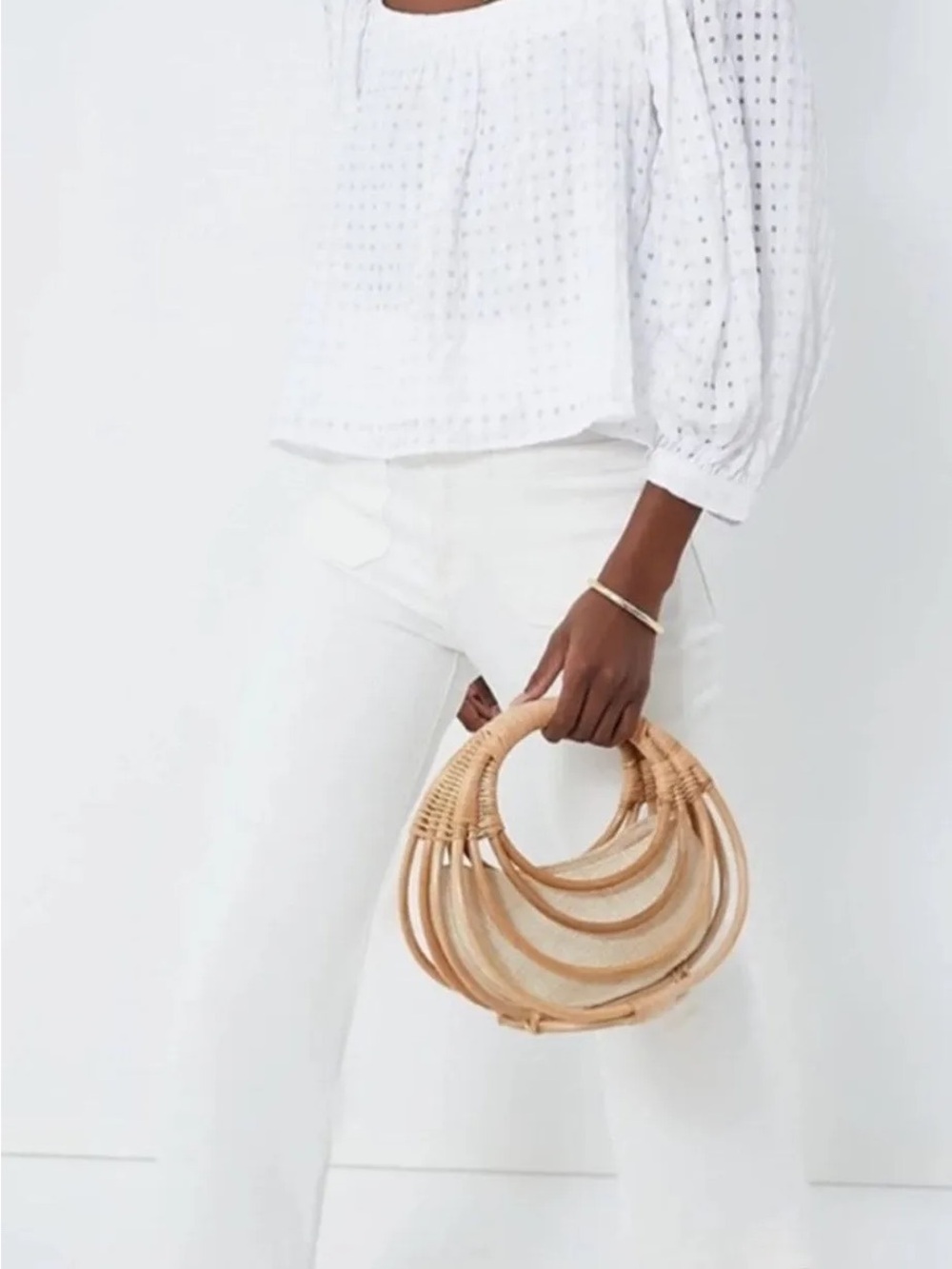 Tuckernuck Pomander place Bonnie Textured Gingham Puff Sleeve Blouse